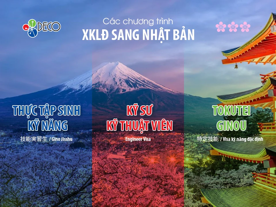 Các chương trình xuất khẩu lao động sang Nhật Bản