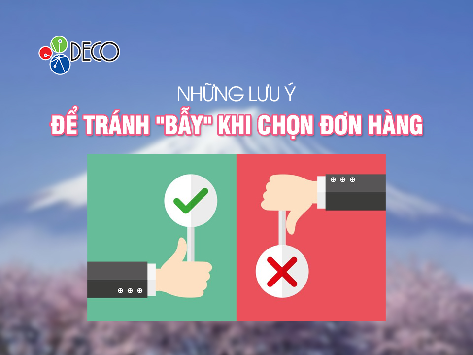 Những lưu ý để tránh "bẫy" khi chọn đơn hàng
