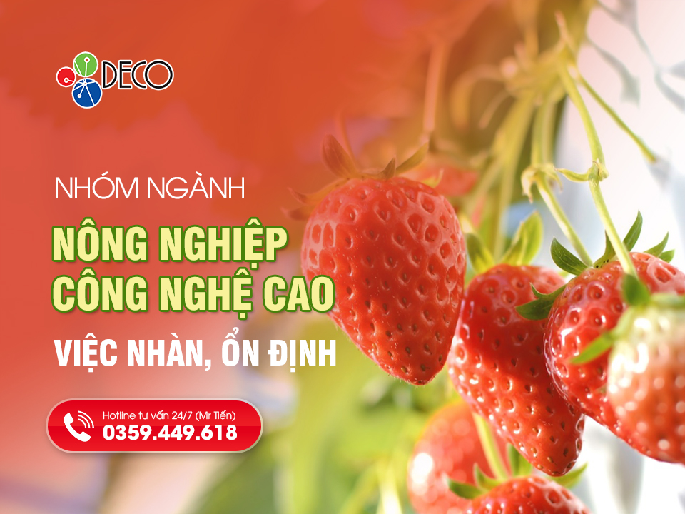 Nhóm ngành Nông nghiệp công nghệ cao