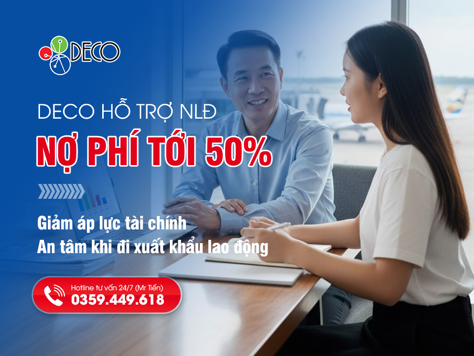 DECO - Cơ hội xuất khẩu lao động Nhật Bản với hỗ trợ chi phí lên tới 50%