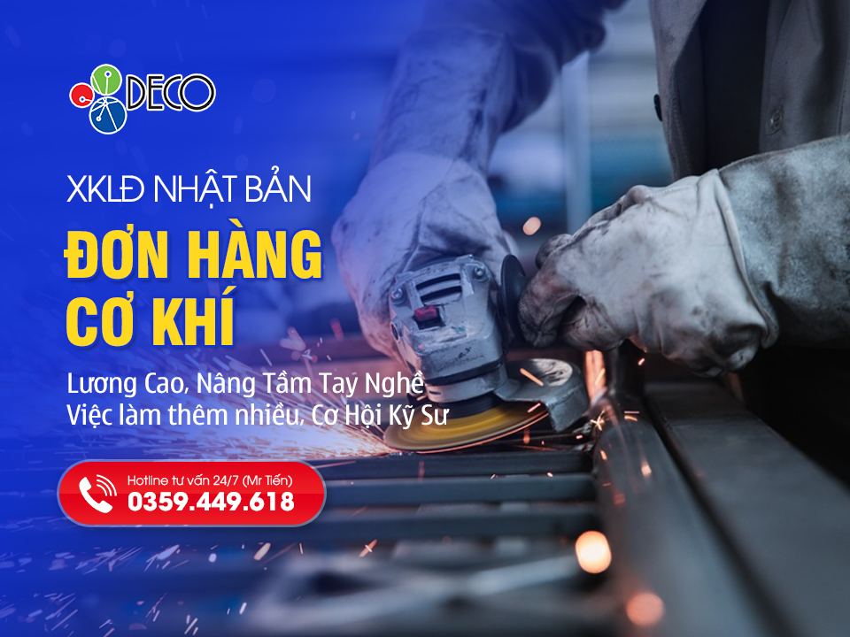 Đơn Cơ Khí Đi Nhật 2026: Lương Cao, Nâng Tầm Tay Nghề, Cơ Hội Kỹ Sư