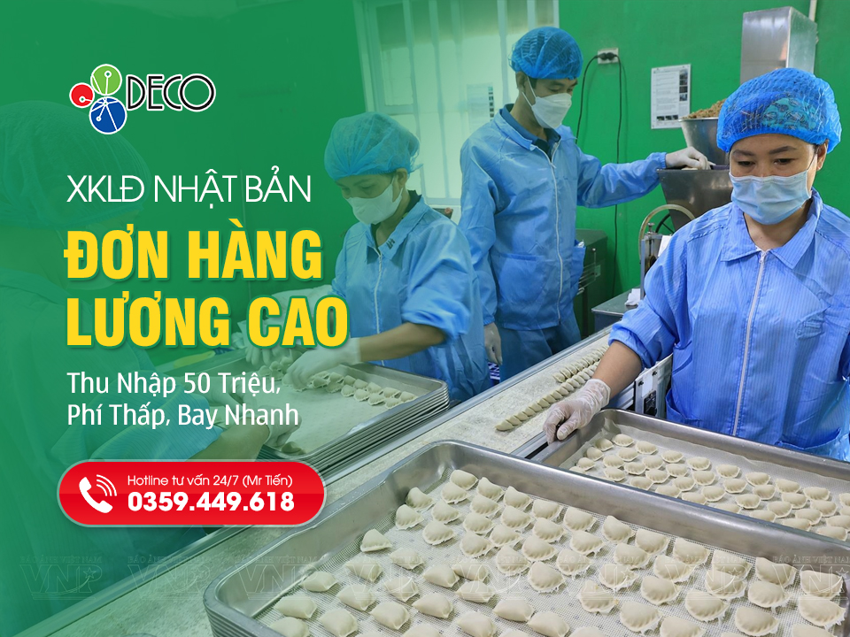 Top Đơn Hàng Đi Nhật Lương Cao Nhất: Thu Nhập 50 Triệu, Phí Thấp, Bay Nhanh