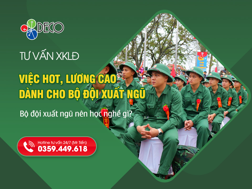 Ngành nghề XKLĐ phù hợp với bộ đội xuất ngũ 2026 – Cơ hội việc làm ổn định, thu nhập cao