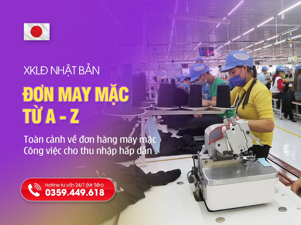 Đơn Hàng May Mặc Nhật Bản 2026: Phí Thấp, Tăng Ca Nhiều, Thu Nhập Ổn Định