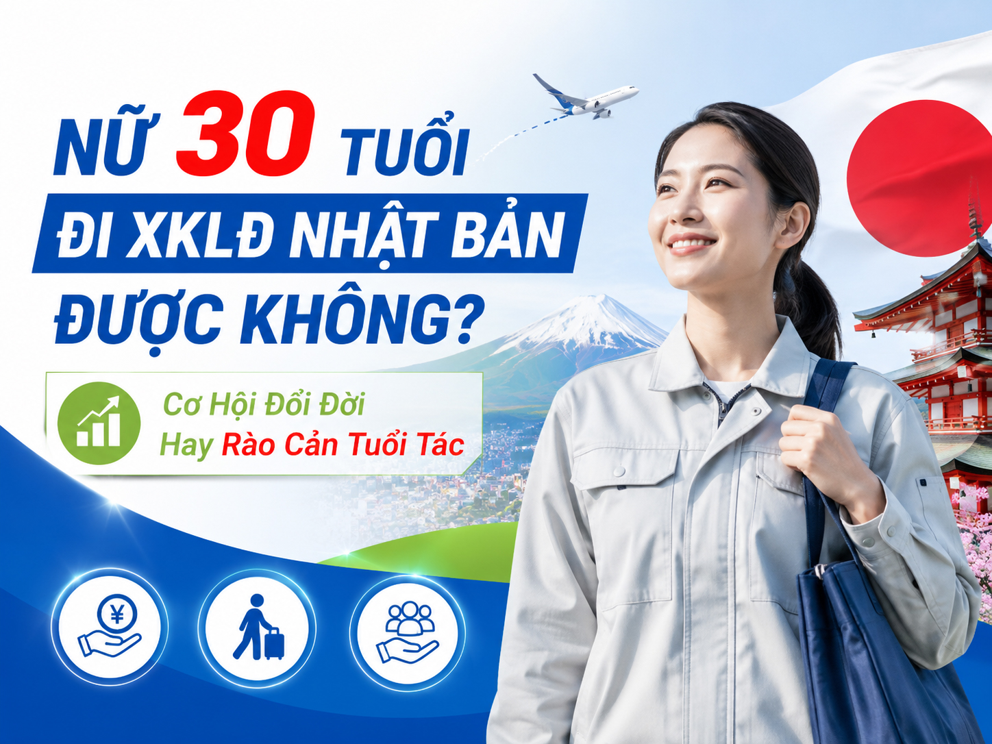 Xuất khẩu lao động Bhật Bản cho nữ 30 tuổi