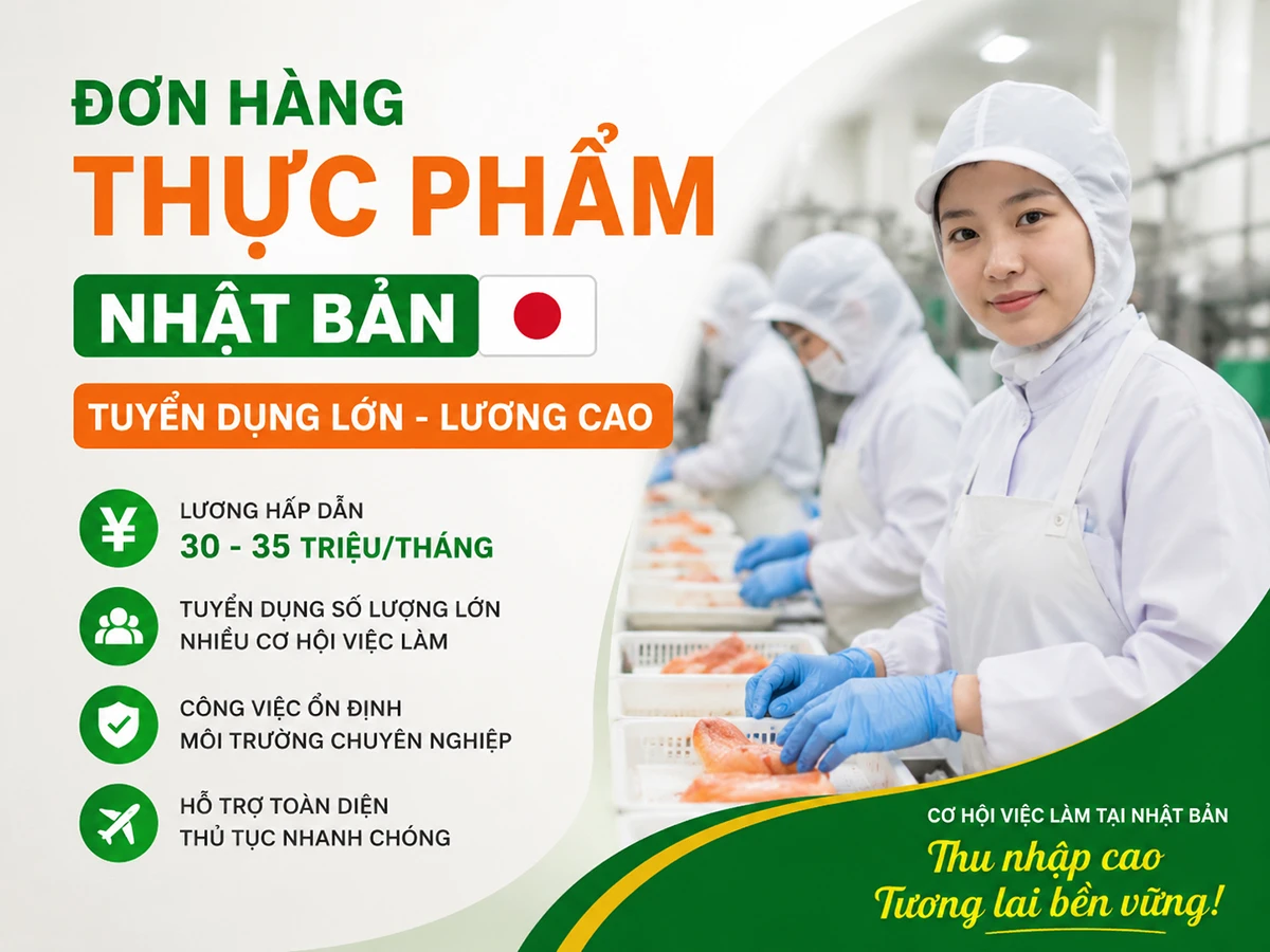 Đơn hàng thực phẩm Nhật Bản 2026