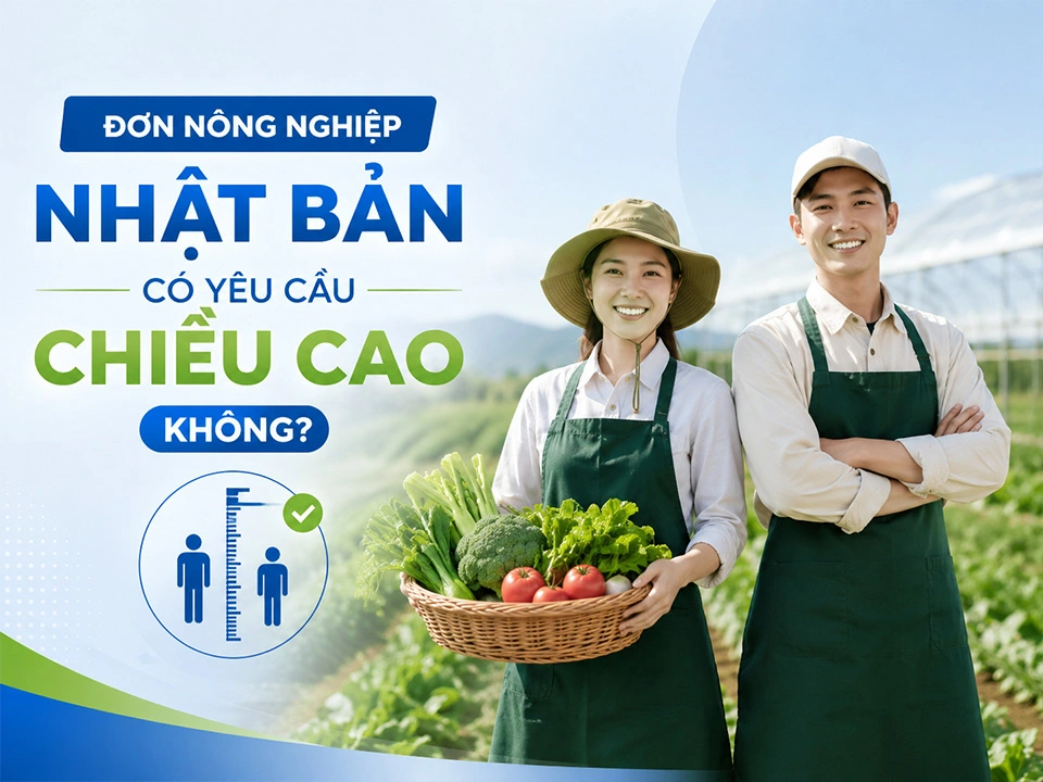 Đơn nông nghiệp Nhật Bản có yêu cầu chiều cao không?