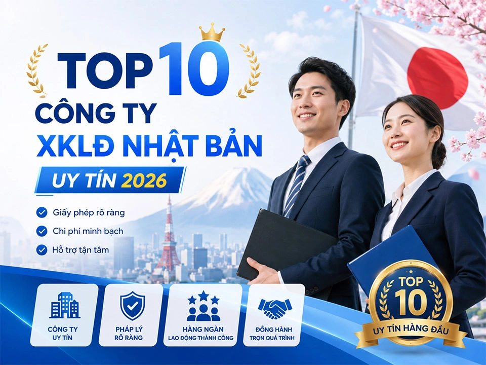 TOP 10 công ty XKLĐ Nhật Bản uy tín 2026