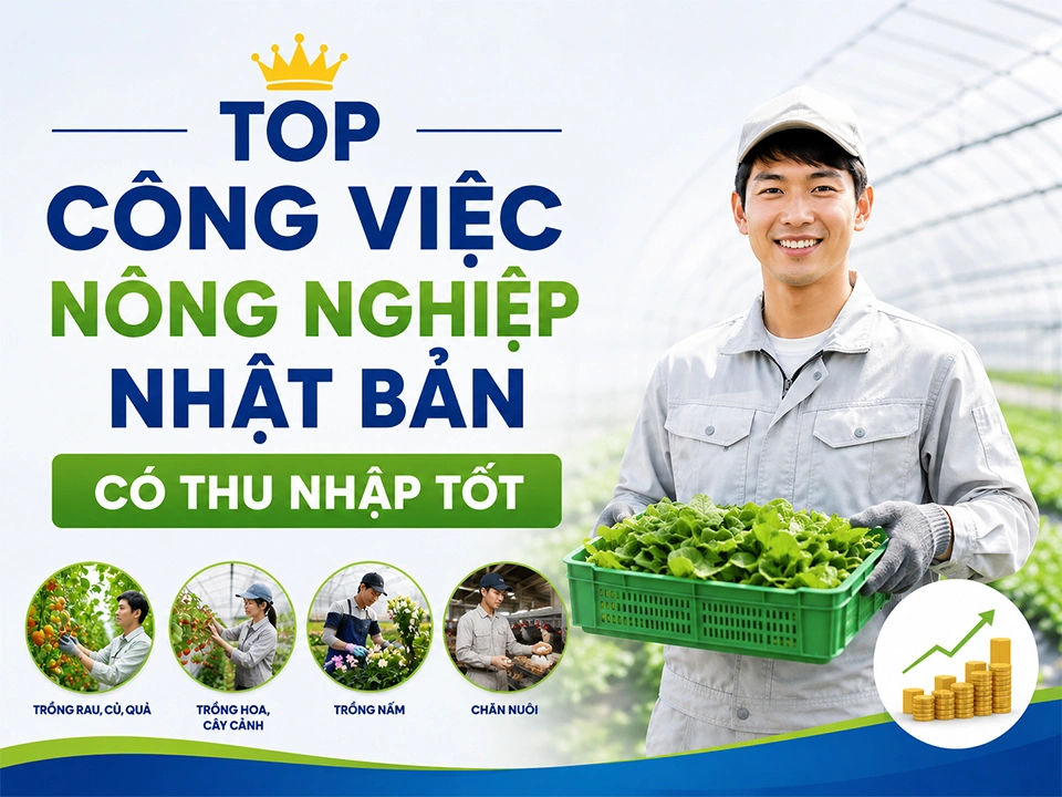 Top công việc nông nghiệp Nhật Bản có thu nhập tốt