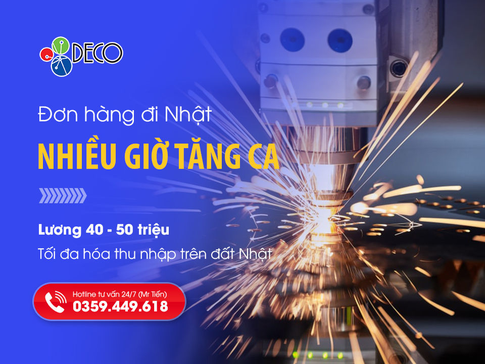 Đơn hàng đi Nhật có nhiều giờ tăng ca: Lương 40-50 triệu