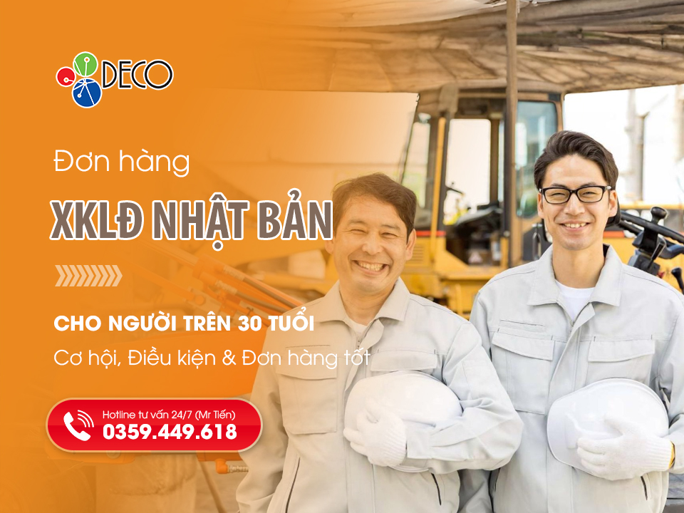 Đơn hàng đi Nhật cho lao động trên 30 tuổi: Cơ hội, điều kiện & Đơn hàng tốt