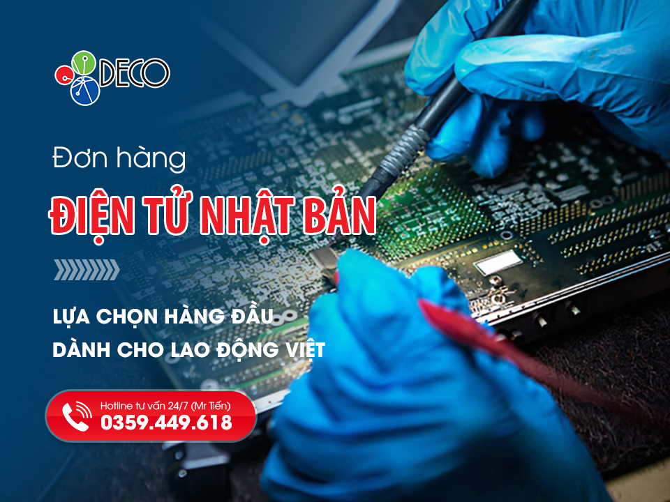 Đơn Hàng Điện Tử Nhật Bản 2025-2026 – Lựa Chọn Hàng Đầu Cho Lao Động Việt
