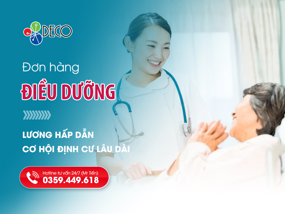 Đơn Hàng Điều Dưỡng, Hộ Lý Nhật Bản: Lương Cao, Cơ Hội Định Cư Lâu Dài | DECO