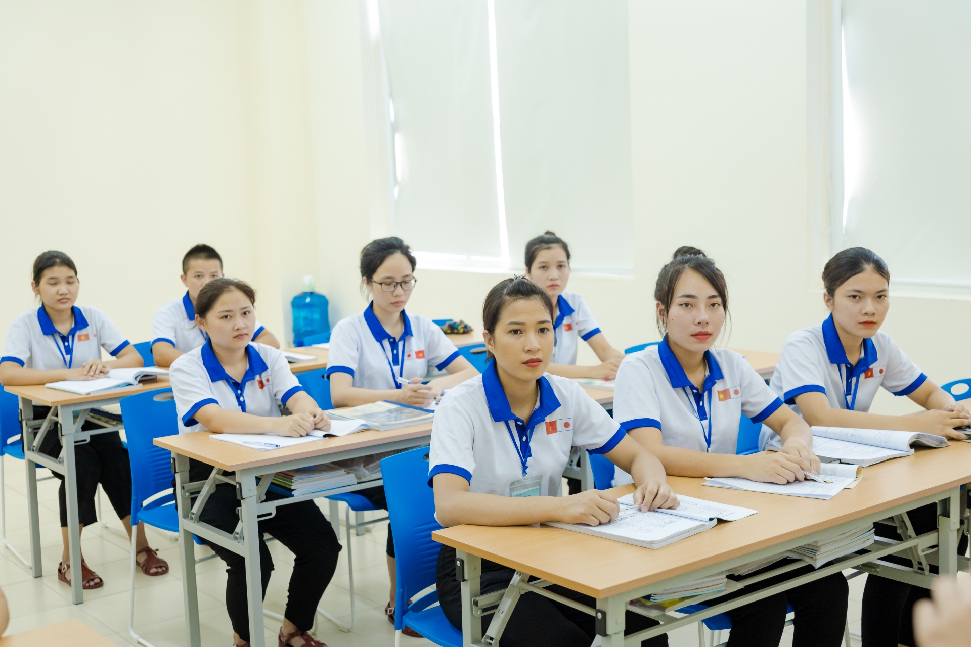 Giờ học tập trên lớp của học viên