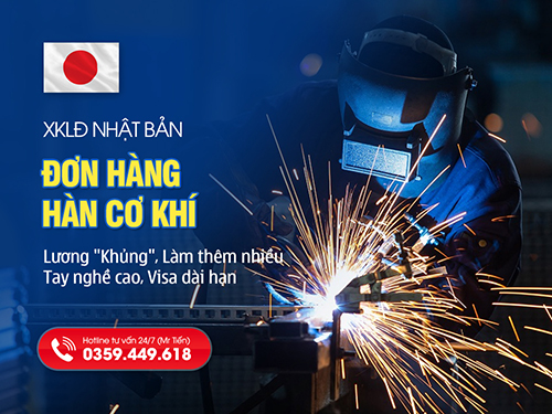 Đơn Hàng Hàn Cơ Khí Nhật Bản 2026: Lương Khủng, Tay Nghề Cao, Visa Dài Hạn