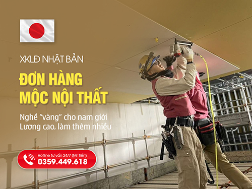 Đơn Hàng Mộc Nội Thất Nhật Bản 2026: Lương Cao, Công Việc Sạch Sẽ, Tay Nghề Đỉnh Cao
