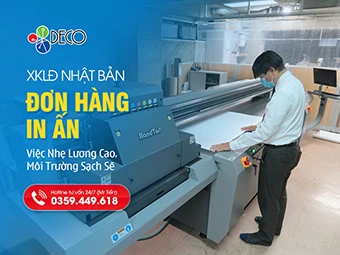 Đơn In Ấn Nhật Bản 2026: Việc Nhẹ Lương Cao, Môi Trường Sạch Sẽ