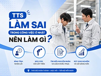 TTS Làm Sai Trong Công Việc Ở Nhật Nên Làm Gì? Cách Xử Lý Khéo Léo Để Được Đánh Giá Cao