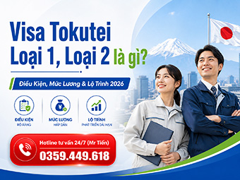 Visa Tokutei Loại 1, Loại 2 là gì? Điều Kiện, Mức Lương & Lộ Trình 2026