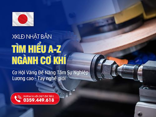 Xuất Khẩu Lao Động Nhật Bản Ngành Cơ Khí: Lương Cao, Tay Nghề Giỏi